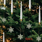 Christmas Candle LED Indoor Holiday Christmas Tree Ornaments  Festive Atmosphere Decoration Christmas Pendant - brandscluster