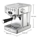 Geek Chef Espresso Machine, 20 Bar Espresso Machine With Milk Frother For Latte, Cappuccino, Macchiato, For Home Espresso Maker, 1.8L Water Tank, Stainless Steel, 4.2 ⭐⭐⭐⭐⭐” 345 ratings - brandscluster