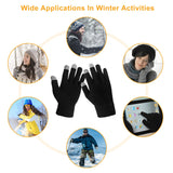 Touch Screen Gloves Full Finger Winter Warm Knitted Gloves For Warmth Running Cycling Camping Hiking brandscluster