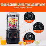 VEVOR Professional Blender With Shield, Commercial Countertop Blenders, 68 Oz  Blender Combo, Stainless Steel 9 Speed & 5 Functions Blender, For Shakes, Smoothies, Peree, And Crush Ice, Black brandscluster