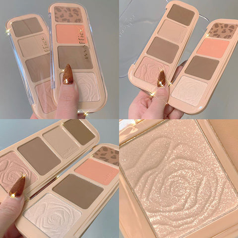 Four Color Highlight Powder Blusher Eye Shadow Plate 4.2 ⭐⭐⭐⭐⭐” 200 ratings - brandscluster