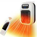 Wall Mounted Portable Small Electric Heater With Remote Control, Adjustable Silent Thermostat Suitable For Winter Home Offices Bathroom brandscluster