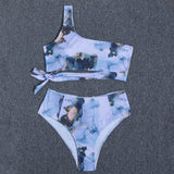 Women's High Waist Bikini Swimsuit With Straps brandscluster