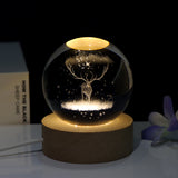 Creative 3D Laser Carved Crystal Ball Bedroom Small Night Lamp 4.2 ⭐⭐⭐⭐⭐” 300 ratings - brandscluster