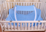 Cotton Baby Bed Combo with Mattress and Mosquito Safety Net | Includes Carry Bed & 4-Piece Cotton Pillow & Bolsters Bedding Set |Travel Friendly and Gift ... brandscluster