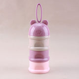3 Layer Frog Style Portable Baby Food Storage Box Essential Cereal Cartoon Milk Powder Boxes Toddle Kids Formula Milk Container brandscluster