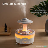 Raining Humidifier UFO Raindrop Aromatherapy Ultrasonic Water Drop Air Rain Humidifier 350ml 7 Colors LED Lamp Raindrop Aroma Diffuser brandscluster