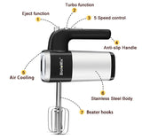500W 5-Speed Electric Hand Mixer | Dough Blender, Egg Beater & Hand Blender for Kitchen 220 brandscluster