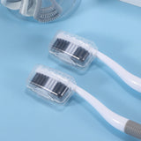 Soft Fur Toothbrushes with Tongue Cleaner Dental Brush for Teeth Adult Oral Toothbrush for Cleaning Tongue Scraper Attachments brandscluster