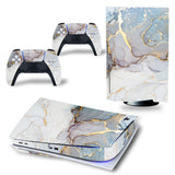 New White Playstation 5 Stickers Vinyl Decals PS5 Disk Skins Console Controllers brandscluster