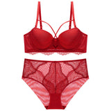 French Lace Splicing Hollow-out Sexy Bra Suit 4.2 ⭐⭐⭐⭐⭐” 200 ratings - brandscluster
