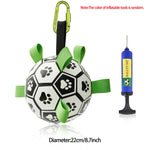 Interactive Dog Football Toy Soccer Ball Inflated Training Toy For Dogs Outdoor Border Collie Balls For Large Dogs Pet Supplies brandscluster
