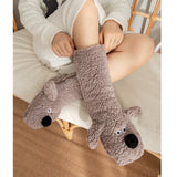 Cute Cartoon Dog Floor Socks Winter Warm Non-slip Plush Socks For Women brandscluster