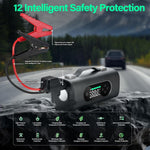 Newest 8 In 1 Portable Car Battery Starter With Air Compressor, Car  Wireless Vacuum Cleaner 150PSI Car Battery Starter 12V With Large LCD Display brandscluster