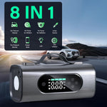 Newest 8 In 1 Portable Car Battery Starter With Air Compressor, Car  Wireless Vacuum Cleaner 150PSI Car Battery Starter 12V With Large LCD Display brandscluster