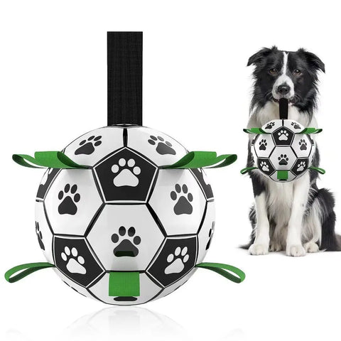 Interactive Dog Football Toy Soccer Ball Inflated Training Toy For Dogs Outdoor Border Collie Balls For Large Dogs Pet Supplies brandscluster