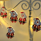 Christmas LED Light String Santa brandscluster