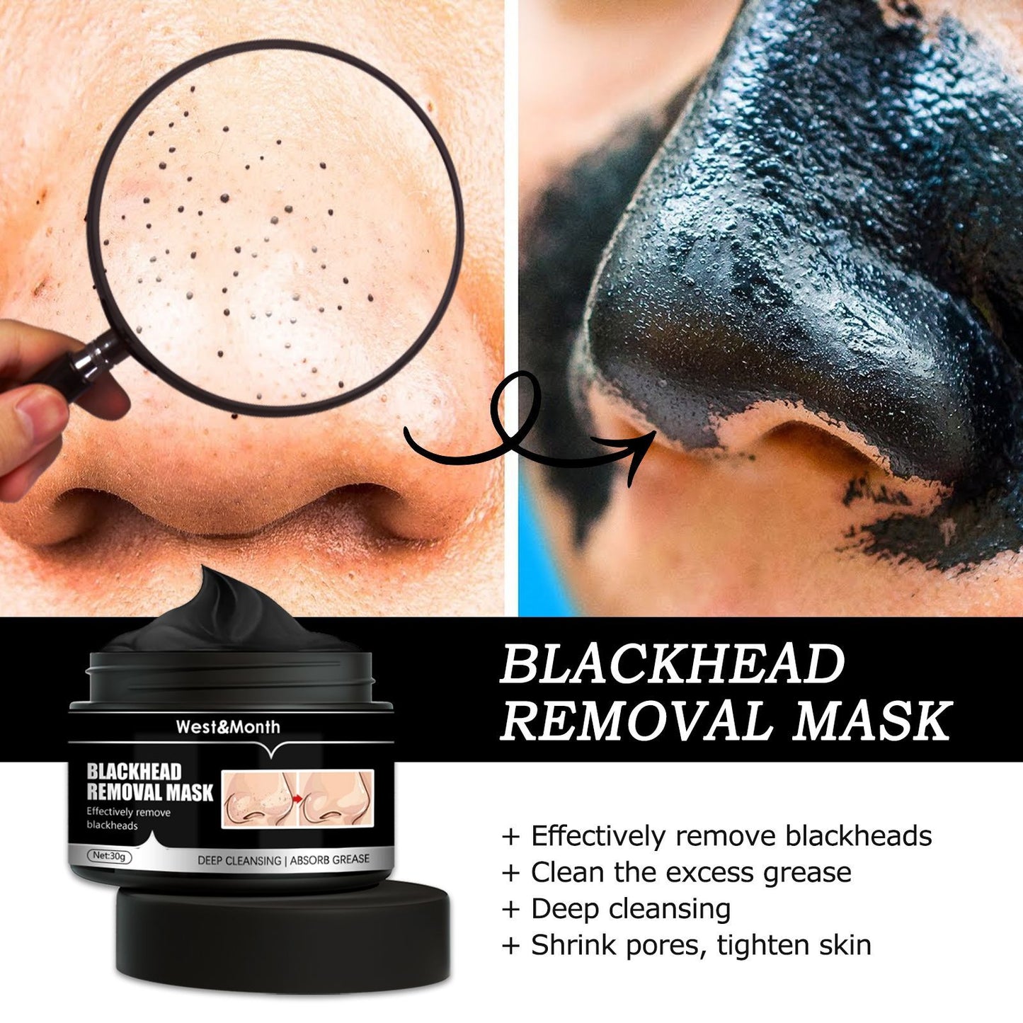 Peel Off Charcoal Deep Cleaning Facial Mask 4.2 ⭐⭐⭐⭐⭐” 200 ratings