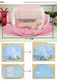 Cotton Baby Bed Combo with Mattress and Mosquito Safety Net | Includes Carry Bed & 4-Piece Cotton Pillow & Bolsters Bedding Set |Travel Friendly and Gift ... brandscluster