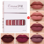 6 Boxes Matte Non-Stick Waterproof Lipstick Set – Long Lasting Lip Gloss for Women brandscluster