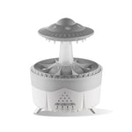 Raining Humidifier UFO Raindrop Aromatherapy Ultrasonic Water Drop Air Rain Humidifier 350ml 7 Colors LED Lamp Raindrop Aroma Diffuser brandscluster