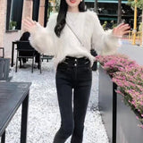 Tassel Twist Ladies Sweater Loose Long Sleeve Knitted Top brandscluster
