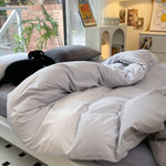 Fashion Gradient Comforter Set – 4-Piece Bedding Set with Bed Sheet & Pillow Covers | Soft & Elegant brandscluster