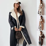 Women's Long Trench Coat Mid-length Overcoat Clothing brandscluster
