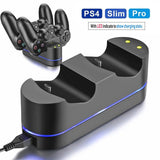 Playstation 4 Charger Kit  Dual Usb Charging Dock Station Stand For Ps4 Controller brandscluster