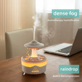 Raining Humidifier UFO Raindrop Aromatherapy Ultrasonic Water Drop Air Rain Humidifier 350ml 7 Colors LED Lamp Raindrop Aroma Diffuser brandscluster