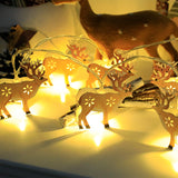 Christmas LED Light String Santa brandscluster
