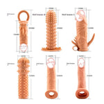 Exotic Condom Crystal Vibration Barbed Men's Penis Ring brandscluster