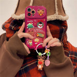 Xmas Santa Claus Cute Elk Hat Pendant Flip Christmas Phone Case For I Phone 15 14 13 12 11 Pro Max Pro Silicone Protection Cover FREE delivery Saturday, on orders shipped     4.2 ⭐⭐⭐⭐⭐” 270 ratings brandscluster