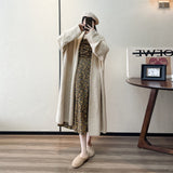 Solid Color Lazy Style Loose Mid-length Sweater Coat Women's Fashion brandscluster