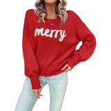 Women Crew Neck Sweater Loose PulloverNew Year Trendy Christmas Sweater brandscluster