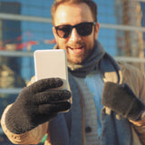 Touch Screen Gloves Full Finger Winter Warm Knitted Gloves For Warmth Running Cycling Camping Hiking brandscluster