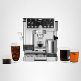 Ninja Luxe Café Pro Series, Espresso Machine, Drip Coffee, Cold Brew, Hot Water, Integrated Tamper, Built-in Grinder, Hands-Free Frother for Cappuccinos, Lattes, Americanos, Dairy or Non-Dairy, ES701 brandscluster
