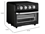 Cuisinart Air Fryer Toaster Oven with Grill, 1800W 8-1 Air Fryer Oven with Bake, Convection Bake, Grill, Broil and Warm Options, Large Capacity, 60-Minute Timer, TOA-70NAS, Stainless Steel brandscluster