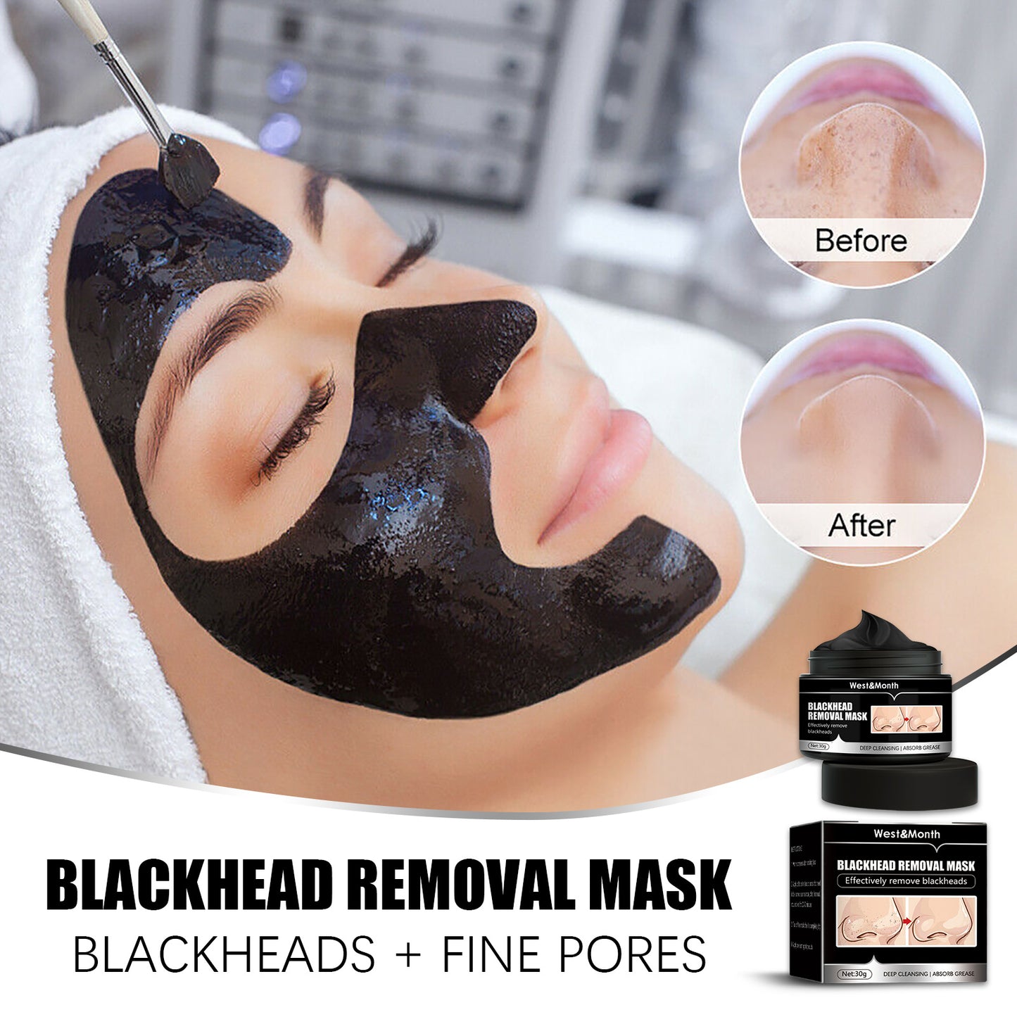 Peel Off Charcoal Deep Cleaning Facial Mask 4.2 ⭐⭐⭐⭐⭐” 200 ratings