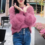 Tassel Twist Ladies Sweater Loose Long Sleeve Knitted Top brandscluster