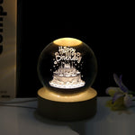 Creative 3D Laser Carved Crystal Ball Bedroom Small Night Lamp 4.2 ⭐⭐⭐⭐⭐” 300 ratings - brandscluster