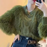 Tassel Twist Ladies Sweater Loose Long Sleeve Knitted Top brandscluster