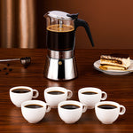 Household Convenient Glass Stainless Steel Coffee Mocha Pot 4.2 ⭐⭐⭐⭐⭐” 390 ratings - brandscluster