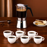 Household Convenient Glass Stainless Steel Coffee Mocha Pot 4.2 ⭐⭐⭐⭐⭐” 390 ratings - brandscluster