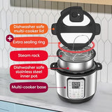 Instant Pot Duo Plus 9-in-1 Multicooker, Pressure Cooker, Slow Cook, Rice Maker, Steamer, Sauté, Yogurt, Warmer & Sterilizer, Includes App With Over 800 Recipes, Stainless Steel, 6 Quarts brandscluster