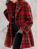 Lapel Loose-fitting Mid-length Retro Casual Sweet And Cool Wool Coat brandscluster