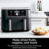 Ninja DZ401 Foodi 10 Quart 6-in-1 DualZone XL 2-Basket Air Fryer with 2 Independent Frying Baskets, Match Cook & Smart Finish to Roast, Broil, Dehydrate for Quick, Easy Family-Sized Meals, Grey brandscluster