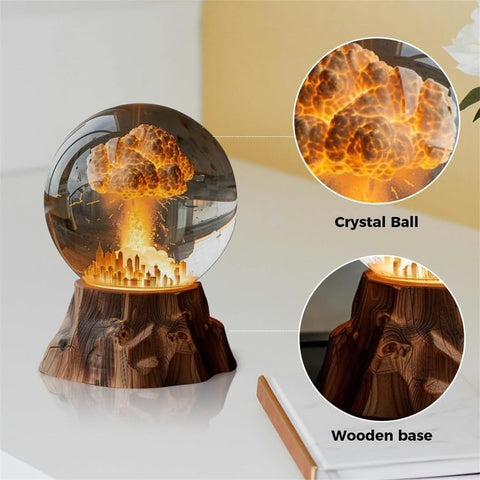 Atomic Bomb Explosion Lamp, Nuclear Explosion Lamp, 3D Mushroom Cloud Explosion Night Light, Atomic Bomb Model Atmosphere Lamp, LED Resin Night Light, Beside Lamp, Desk Lamp, Table Lamp 4.2 ⭐⭐⭐⭐” 167 ratings - brandscluster