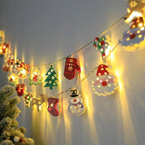 Christmas LED Light String Santa brandscluster