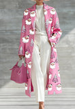 Casual Lapel Long-sleeved Long Coat brandscluster
